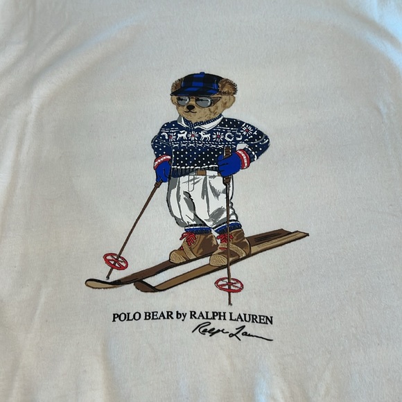 🎉Host Pick🎉Polo Ralph Lauren Mens 2-pc Set Navy Bottom/Cream Top Loungewear XS - Picture 3 of 16